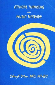 Front cover of Ethical thinking in music therapy by Cheryl Dileo