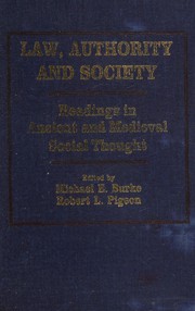 Cover of Law, authority, and society by Michael E. Burke