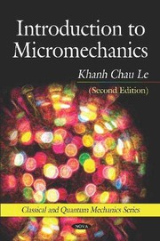 Cover of Introduction to Micromechanics (Second Edition) by Khanh Chau Le