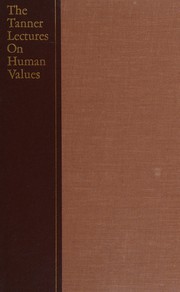 Cover of Tanner Lectures Vol 8 (Tanner Lectures on Human Values) by Sterling Mcmurrin