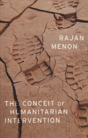 Front cover of Conceit of Humanitarian Intervention by Rajan Menon