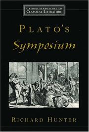 Front cover of Plato's Symposium (Oxford Approaches to Classical Literature) by Richard Hunter