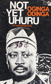 Cover of Not yet Uhuru by Oginga Odinga