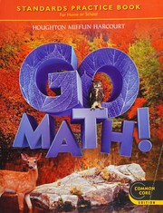 Cover of Go Math! by Houghton Mifflin Harcourt Publishing Company Staff