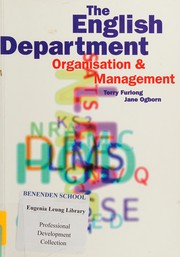 Front cover of The English department by Terry Furlong