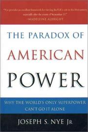 Front cover of The Paradox of American Power by Joseph S. Nye