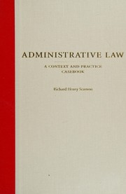 Cover of Administrative law by Richard H. Seamon