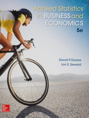 Front cover of Applied statistics in business and economics by David P. Doane
