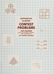 Cover of Mathematical Olympiad contest problems for children by George Lenchner