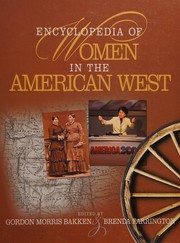 Cover of Encyclopedia of women in the American West by Gordon Morris Bakken