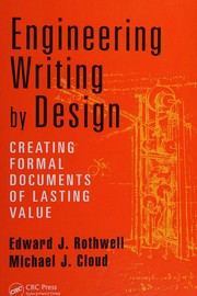 Cover of Engineering Writing by Design by Edward J. Rothwell