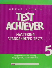 Cover of Test achiever by Great Source Education Group Staff