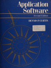 Cover of Application software by Dennis P. Curtin