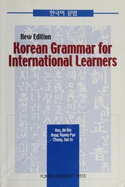 Cover of Korean grammar for international learners by Ho-bin Im