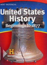 Front cover of United States History by HOLT MCDOUGAL