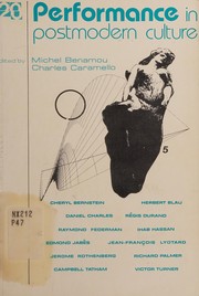 Cover of Performance in postmodern culture by Michel Benamou