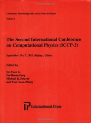 Front cover of Computational physics by International Conference on Computational Physics (1988- ) (2nd 1993 Beijing, China)