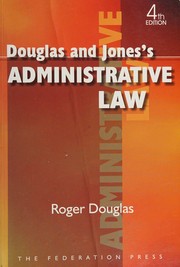 Front cover of Douglas and Jones's Administrative law by Douglas, Roger