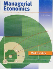 Cover of Managerial economics by Mark Hirschey