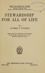 Front cover of Stewardship for all of life by Luther Ellsworth Lovejoy