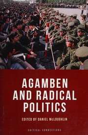 Front cover of Agamben and Radical Politics by Daniel McLoughlin