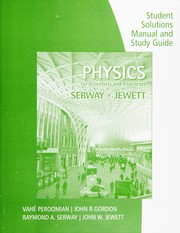 Front cover of Study Guide with Student Solutions Manual, Volume 1 for Serway/Jewett's Physics for Scientists and Engineers, 9th by Raymond A. Serway