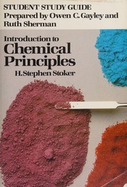 Front cover of Student study guide, Introduction to chemical principles by Owen C Gayley