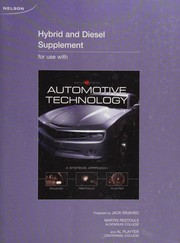 Cover of Hybrid and diesel supplement for use with Automotive technology by Jack Erjavec