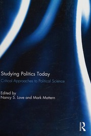 Front cover of Studying Politics Today by Nancy S. Love