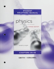 Front cover of Student Solutions Manual for Physics for Scientists and Engineers by Randall D. Knight