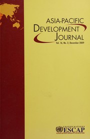 Front cover of Asia-Pacific development journal by United Nations. Economic and Social Commission for Asia and the Pacific
