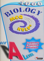 Front cover of 1000 biology MCQ with helps by Unknown