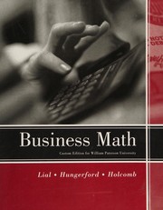 Front cover of Business math by Margaret L. Lial