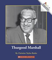 Front cover of Thurgood Marshall by Christine Taylor-Butler