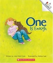 Cover of One is enough by Julie Kidd Cook