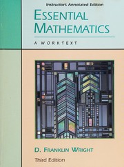 Cover of Essential Mathematics by D. Franklin Wright