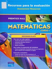 Front cover of Recurscos para la evauacion (Assessment Resources Matematicas, Curso 2) by Prentice-Hall, inc.
