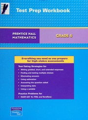 Cover of Test prep workbook by Pearson Education