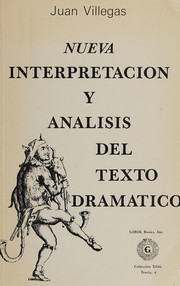 Front cover of Nueva Interpretacion Analisis Del Texto Dramatico by Juan Villegas