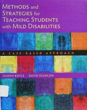 Front cover of Methods and strategies for teaching students with mild disabilities by Joseph R. Boyle