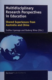 Front cover of Multidisciplinary Research Perspectives in Education by Indika Liyanage