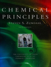 Front cover of Chemical principles by Steven S. Zumdahl