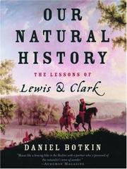 Cover of Our Natural History by Daniel Botkin
