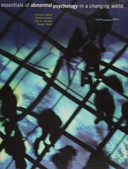 Cover of Essentials of abnormal psychology in a changing world by Jeffrey S. Nevid