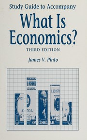 Cover of Study guide to accompany What is economics?, third edition by James V. Pinto