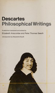 Front cover of Philosophical writings by René Descartes