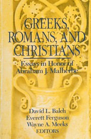 Cover of Greeks, Romans, and Christians by Abraham J. Malherbe
