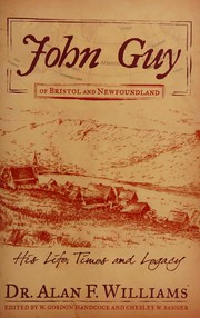 Cover of John Guy of Bristol and Newfoundland by Alan F. Williams