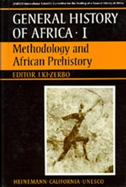 Front cover of UNESCO General History of Africa, Vol. I by Joseph Ki-Zerbo