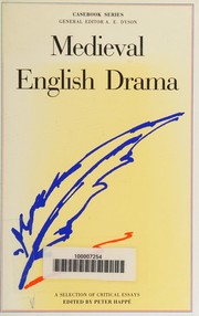 Cover of Mediaeval English Drama by Peter Happe